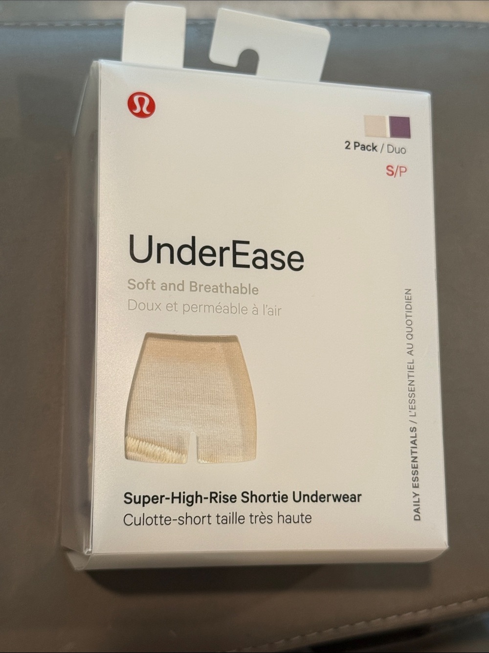 Lululemon UnderEase Super-High-Rise Shortie Underwear 2 Pack Small NWT